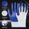Langxi Blue Nitrile Work Gloves