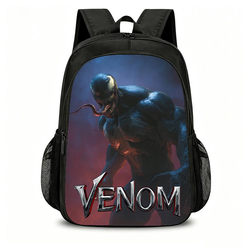 Venom School Double Layered Backpack Fashion Schoolbag Backpack Kids Gift Practical Multifunctional