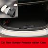 Universal 104*9cm 90*8cm Car Trunk Door Sill Plate Protector Rear Bumper Guard Rubber Mouldings Pad Trim Cover Strip Car Styling