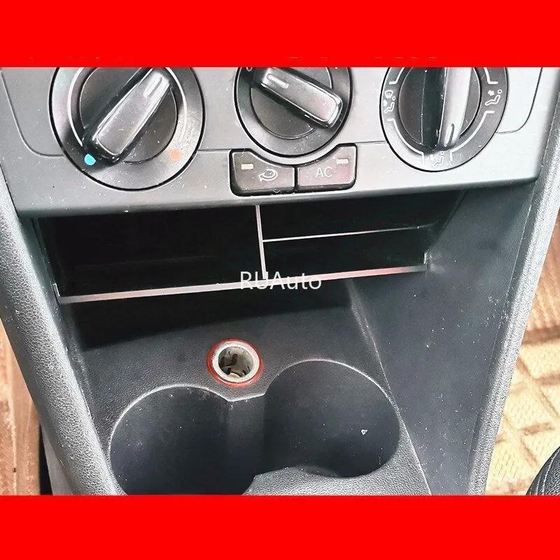 For VW Polo 6R 6C 2011-2018 Accessories Inner Front Central Control Storage Layer