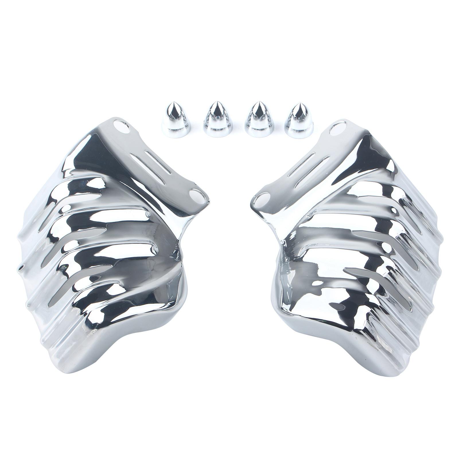 Steel Motorcycle Front Brake Caliper Cover For Harley Electra Glide Standard EFI FLHTI Road Glide Ultra FLTRU FLHTKL FLTRXS FLTR Chrome