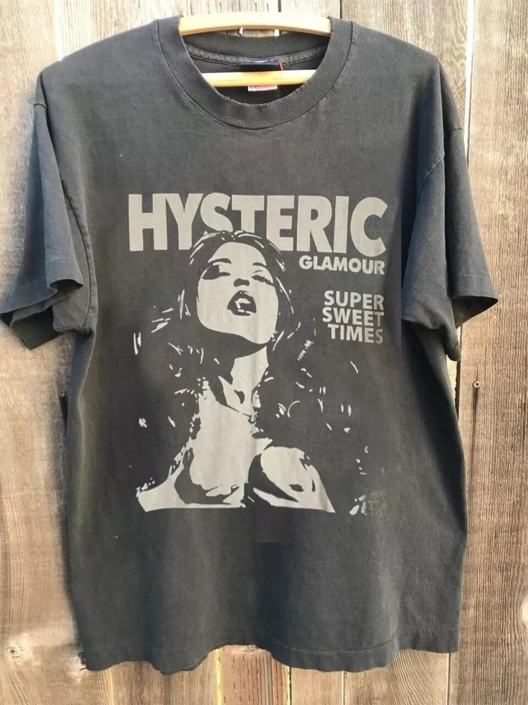 Hysteric Glamour Ретро Стиль 90-х Угольный Репринт Футболка Для Мужчин Женщин S-5XL Унисекс Футболка L
