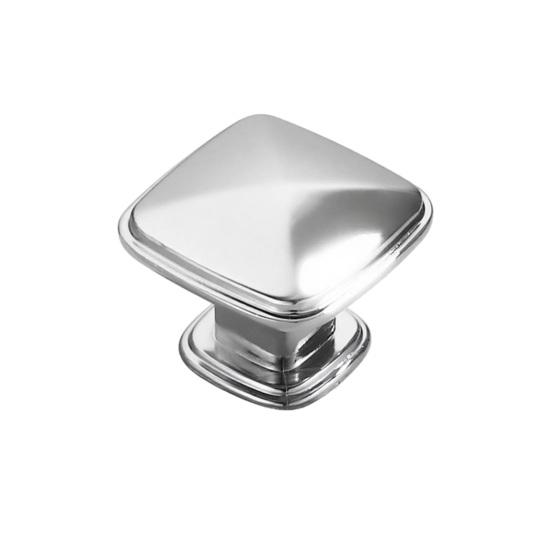 Door Knobs Polished Chrome Finish Zinc Alloy Interior Door Handle Decorative Non-Latching Drawers Cabinets Handle