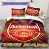 Custom Name Arsenal Pattern Bedding Uilt Set Uilt Cover Pillowcase Home Decoration Birthday Gift (1*duvet Cover+2*pillowcase Without Core)