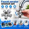 10-in-1 Faucet Aerator Wrench Multifunctional Aerator Wrench Set Faucet Removal Tool  Sink Repair
