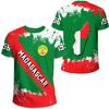 New Madagascar Flag Graphic 3D Print T-shirts Madagascar National Emblem Men’s Sports Tops  National Day Gifts Personalized Tee