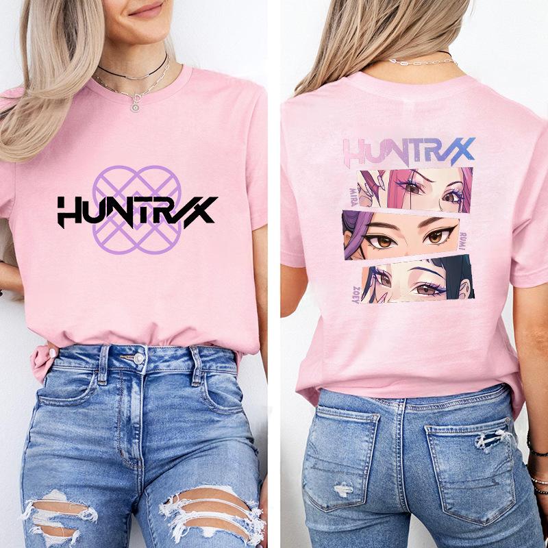 Kpop Korean Wave Witch Hunt trendy casual short sleeved printed T-shirt 5987