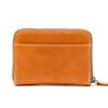 [e-mono] Genuine Leather Coin Purse with Skimming Prevention, Tochigi Leather, Men's Coin Case with Round Zipper, Women's Cowhide Leather, Handmade