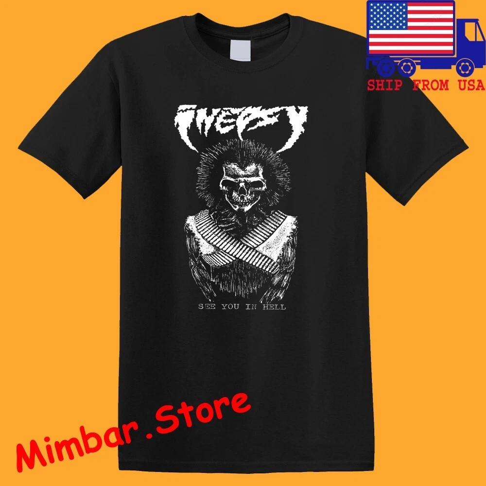 

Inepsy See You in Hell Men s Black Size S-5XL S