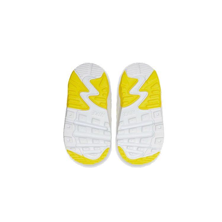 UNDEFEATED x Nike Air Max 90 Cushioning Low top Toddler Shoes Yellow White Infant And Toddler CQ4615-101
