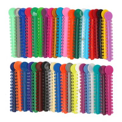 1040 stk 40 Bånd/Sett Tannregulering Elastiske Ligatur-bånd For Tannlege Braces Behandlingsmateriale