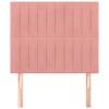 Headboard In Pink 80 X 5 X 118 128 Cm Velvet