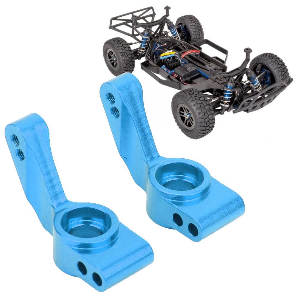 RC Aluminium Alloy L&R Steering Wheel Hub Carrier Bracket for   SLASH 2  (Light Blue)