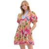 New E-Commerce Loose And Casual Comfortable V-Neck Floral New Printed Dress