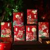 6pcs Traditional Lucky Money Bag Hongbao Money Packet Cartoon Good Luck Red Pocket  Wedding Birthday