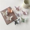France Sweet New Solid Bow Hairpin Women Fashion Brief Contrast Color Grasping Clip Female Elegant Korean Cute Colour Hair Decorations Girl