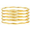 Geometrisches Reifen-Manschettenarmbänder-Set Mit Galvanisierter Oberfläche Für Männer Und Frauen Sommer 2025