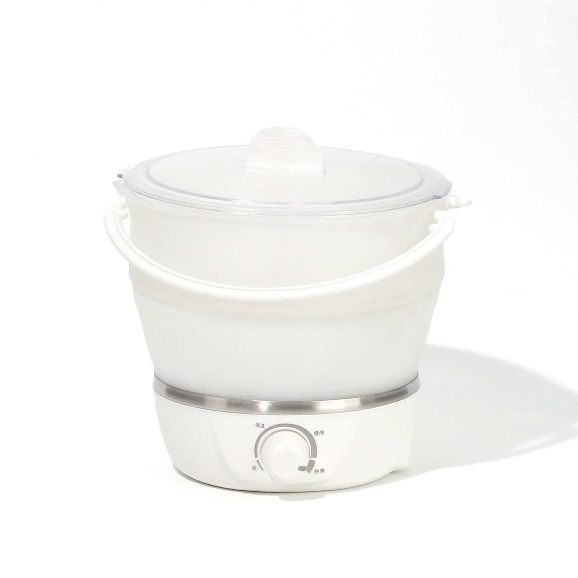 Складная электрическая хот-пот, многофункциональная электрическая кастрюля-тушилка и электрический чайник, портативная дорожная плитка Standard белый