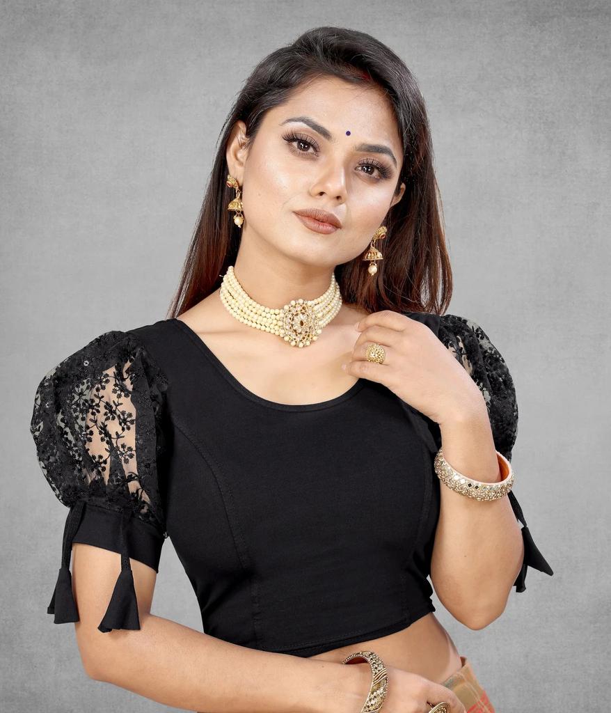 Women Cotton Laycra Blend Designer Blouse Indian Bollywood Beautiful Choli Dress