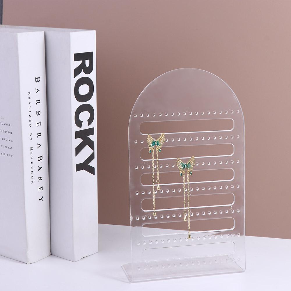 Box Fashion Ornament Multi-Hole Earring Show Stand Portable Ear Holder Jewelry Display Holders