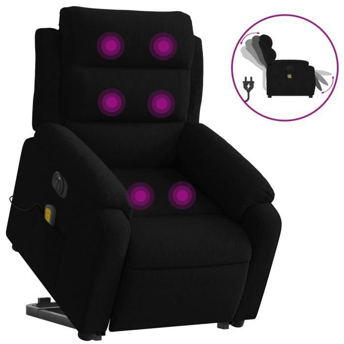 VidaXL Electric Massage Recliner, Relaxation Chair with Adjustable Backrest and Footrest, Seat of 3205131