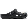 Crocs Classic clog Sparkle Black Gold EVA Comfortable Refreshing Personality Versatile Hole Shoes Unisex Black