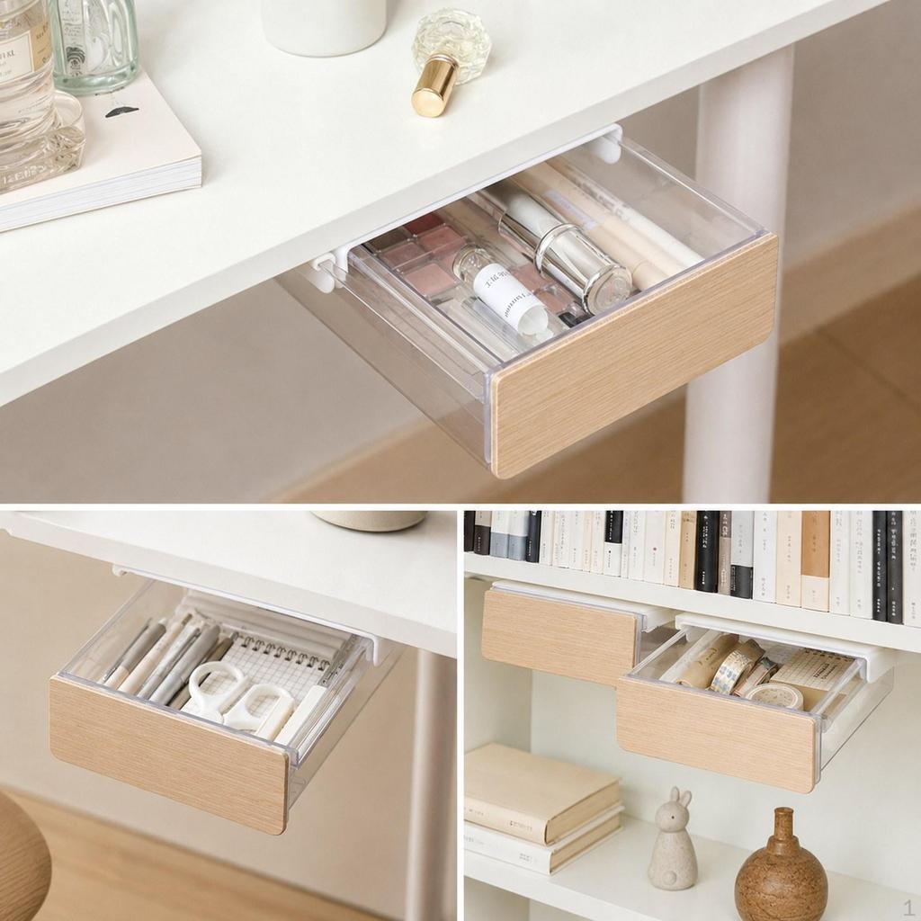 Drawer Box, Easy to Assemble, Extendable Storage Organizer, Large Capacity for The Office Desk