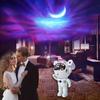 Bluetooth Astronaut Starlight Projector LED Bedroom Ambiance Night Light Aurora Moon Astronaut Bluetooth Speaker Accessories