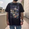 Maglietta Licenziata JoJo Golden Wind 2025 - Streetwear Vestibilità Larga Y2K, Arte di Giorno & GER per Avventure Quotidiane & Eventi