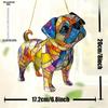 Gothic Abstract Art Style Acrylic Dog Animal Pendant Decoration New Dog Pendant Home Window Decorative Ornaments, Sun Catcher