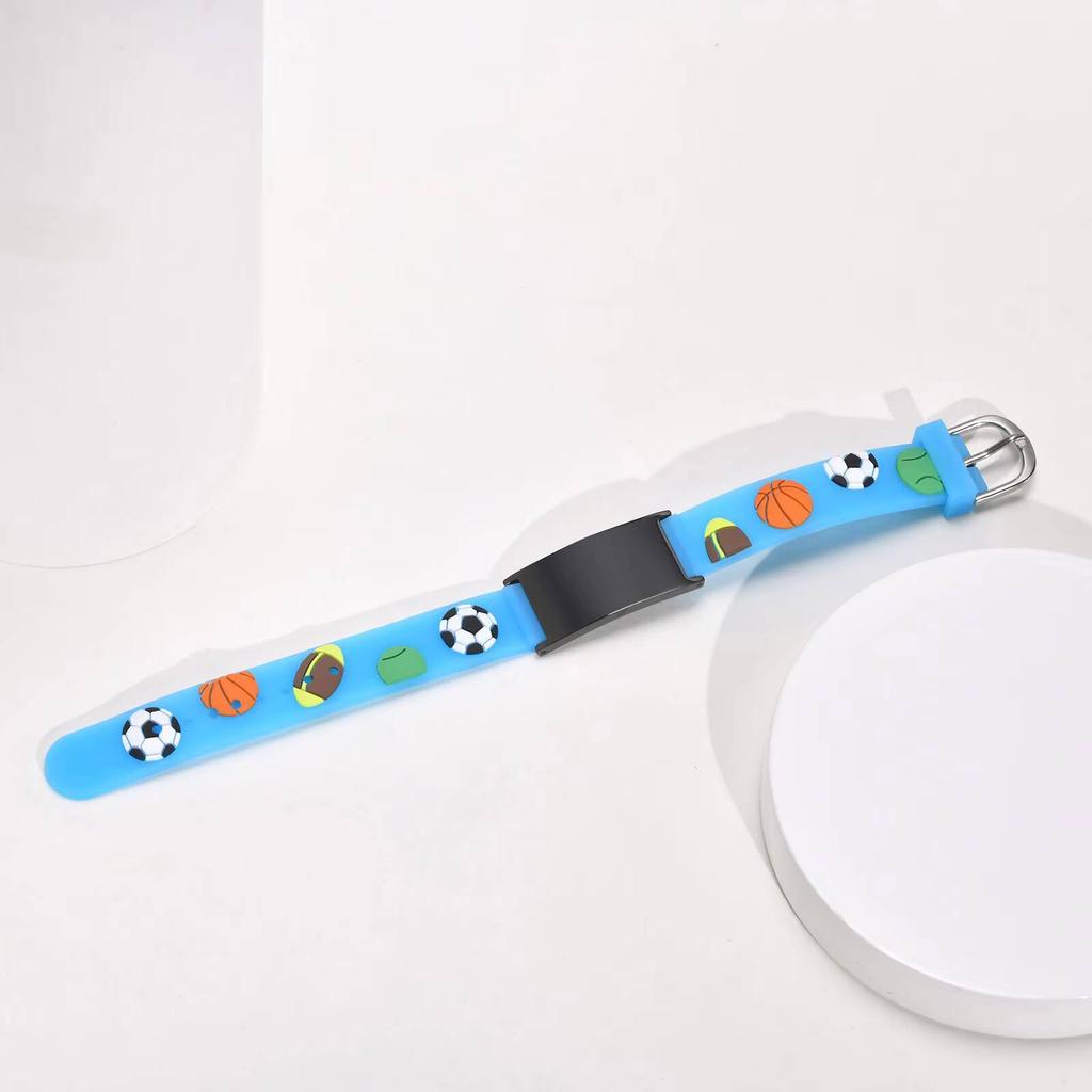 Brățară Personalizată pentru Copii, Brățară Reglabilă Personalizată Pentru Băiat Fată, Gravată de Urgență Alergie Epilepsie Autism Diabet