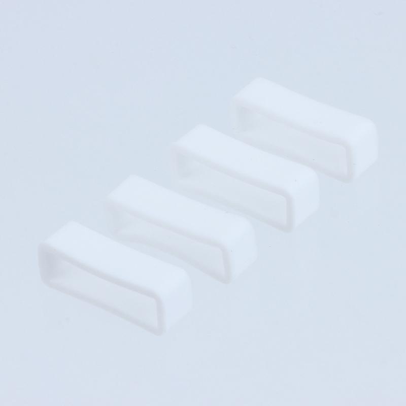 4 Peças Anel de Pulseira de Silicone 18 20 22Mm Laços à Prova d'Água Suporte de Segurança Acessórios de Relógio Porta-Pulseira de Borracha