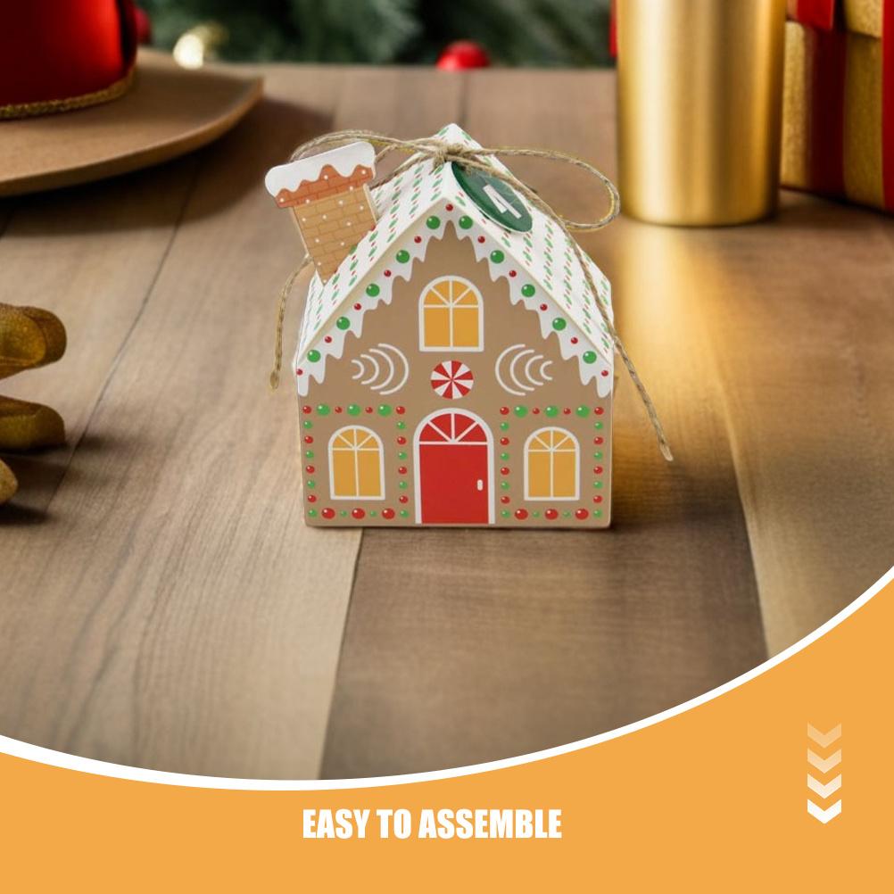 24pcs Christmas Advent Calendar Boxes Shaped Reusable Treat Storage For Holiday Party Favors Wrapping Countdown