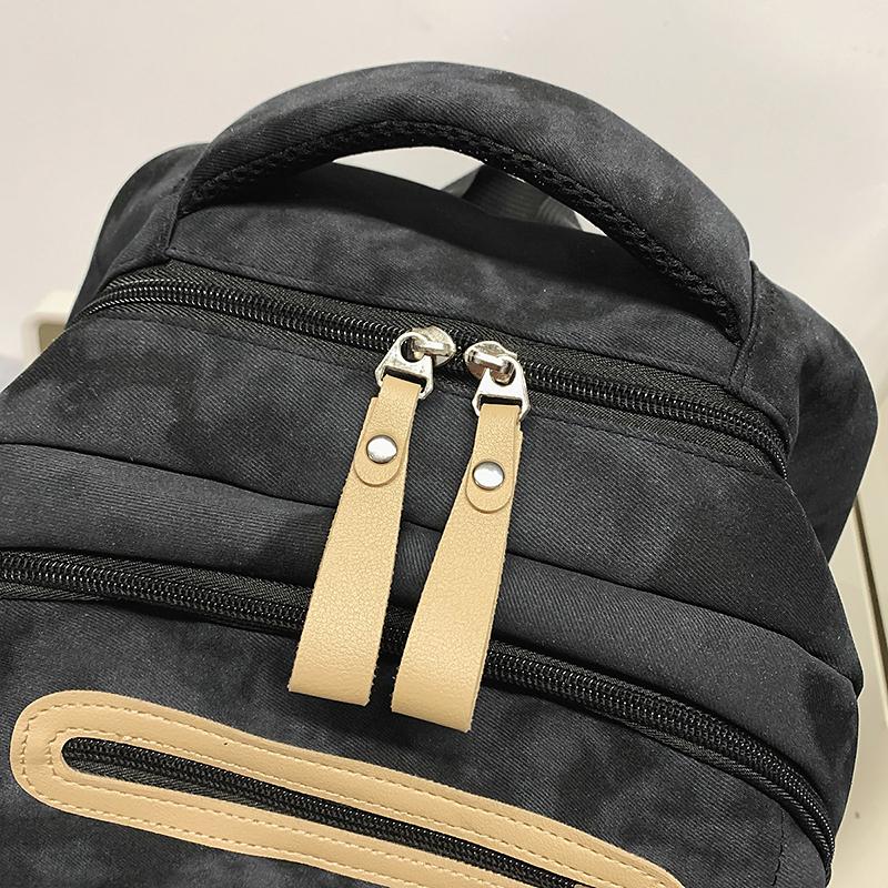 Junior High School Student Schoolbag Men's Large Capacity Backpack Print Women's Travel Backpack with Coin Purse