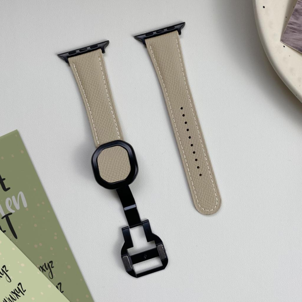 Für Apple Watch 10 46 mm/Ultra 2/Ultra 49 mm/9 8 7 45 mm/SE (2023) SE (2022) SE 6 5 4 44mm/3 2 1 42mm Echtes Rindsleder Armband