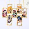 Anime Demon Slayer No Yaiba Metal Bookmark Tanjiro Nezuko Zenitsu Anime Cosplay Gift For Students Stationery Collection Bookmark