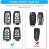 For Ford Key Fob Cover With Keychain,Car Key Case Shell Protector Holder 5 Buttons For Ford Explorer Fusion Escape Edge Expedition Mustang F150 F250