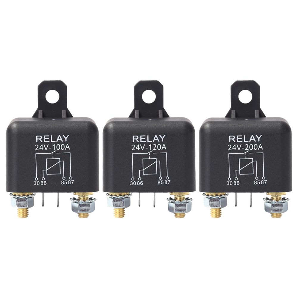 24V 100A/120A/200A Heavy Current Start Relay High Current Relay 2.4W Starting Relay Continuous Type Car Truck Motor Relay
