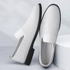 Genuine Leather Men Footwear Slip On Office Man Formal Shoes Wedding Party Men Dress Shoes Breath Driving Lazy Loafers Moccasins