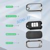 For Honda Accord Civic Cr-V Crv Carbon Fiber Accessories Metal Carbon Fiber Car Key Fob Case Cover Keychain