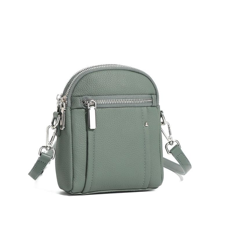 First-layer cowhide crossbody bag, new mini women's bag, versatile and fashionable mobile phone shoulder bag
