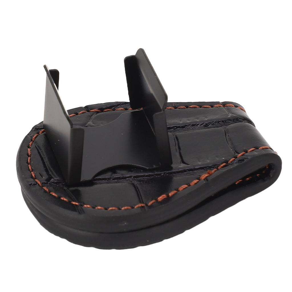 Billiard Chalk Holder Leather Portable Pool Cue Chalk Case with Magnetic Clip for Snooker Tool
