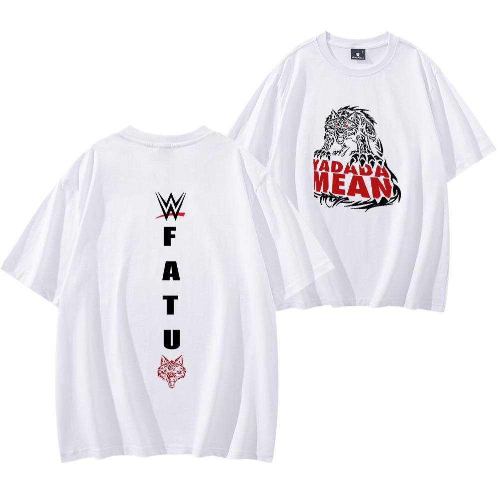 Jacob Fatu Plemienny Wilk Yadada Mean Koszulka Jacob Fatu Koszulka Męska Damska Krótki Rękaw Streetwear Hip Hop Topy Ubrania Y2K