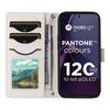 For Motorola Moto G84 5G Case Wallet Rhombus Leather Phone Cover with Shoulder Strap,Wrist Strap