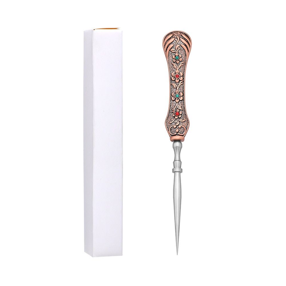Metal Vintage Sewing Awl Needlework Accessories Hand Stitch Leather Sewing Awl DIY Craft Leather Punch Hole Awl for Embroidery