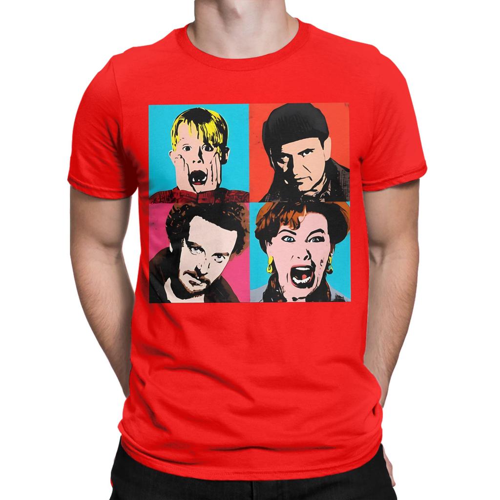 Warhol Alone Funny 100 Cotton Tshirt Home Alone Tees Tops For Unisex