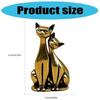 Handmade Brass Couple Cats Figurine Elegant Metal Kitten Lover Statue Decors for Valentines Day Gift Ornament