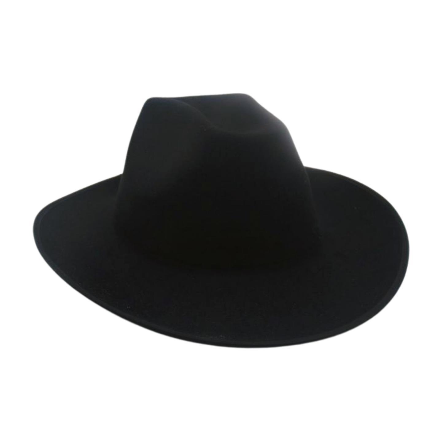 

Retro Fashion Solid Color Denim Hat Wholesale Sunshade Sunscreen Jazz Hat Simple High-End Belt Top Hat one size fits all [m one-line hemming]