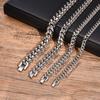 6-12MM Kubanische Kette Herren Armband, Wasserdicht Edelstahl Figaro Gliederkette Armband, Punk Schmuck Geschenke