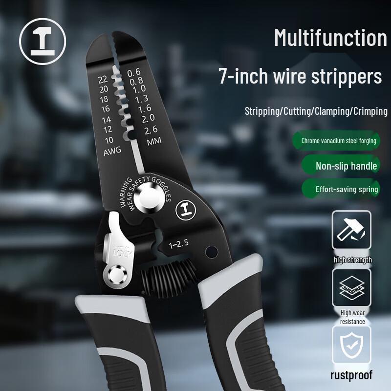 Green Forest 7-inch Multi-function Wire Stripper Pliers